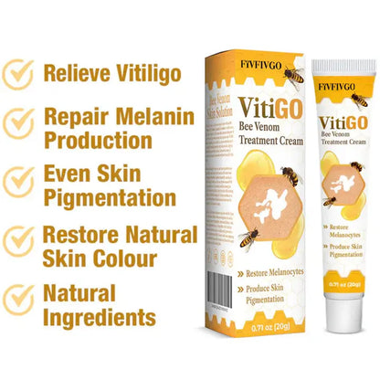 Crema tratamiento de vitiligo con veneno de abeja - Fivfivgo